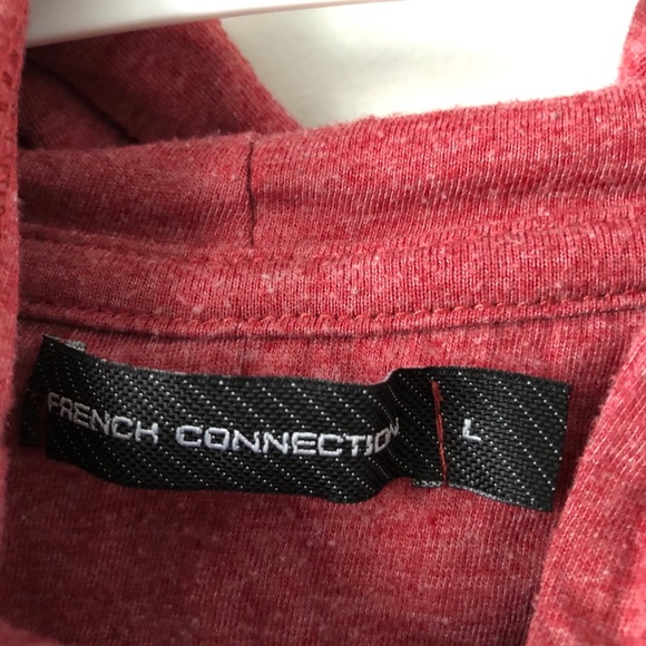 French Connection Pullover Hoodie Lightweight Lg - Picture 5 of 6